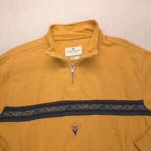 Quiksilver Pullover Outdoor Long Sleeve Jacket Mens Size Medium M Tan